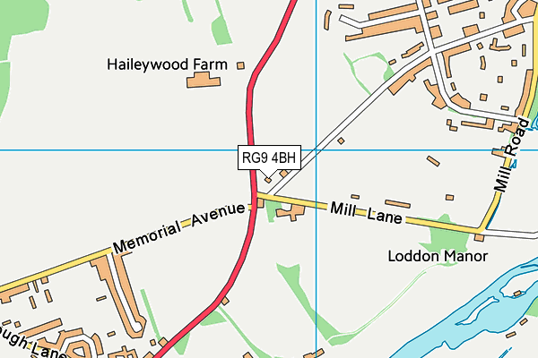 RG9 4BH map - OS VectorMap District (Ordnance Survey)