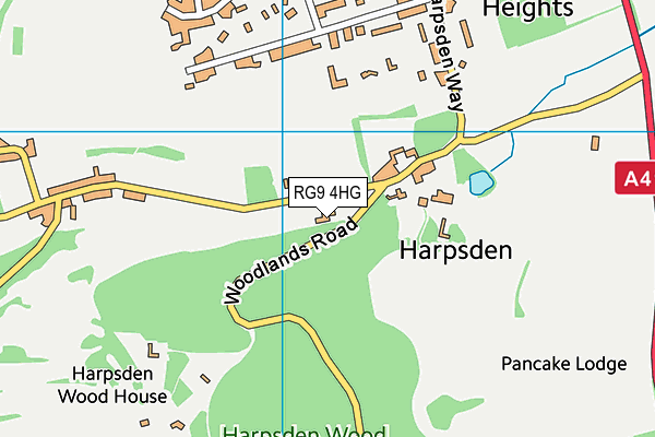 RG9 4HG map - OS VectorMap District (Ordnance Survey)