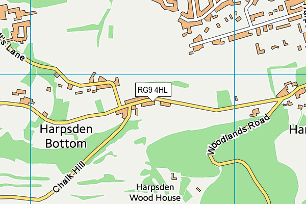 Harpsden Football Ground map (RG9 4HL) - OS VectorMap District (Ordnance Survey)