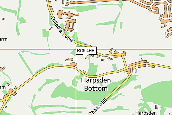 RG9 4HR map - OS VectorMap District (Ordnance Survey)