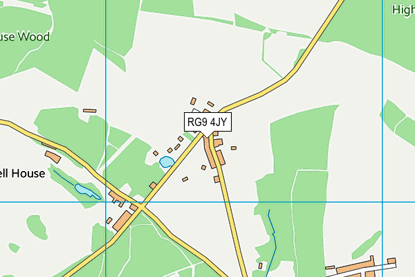 RG9 4JY map - OS VectorMap District (Ordnance Survey)