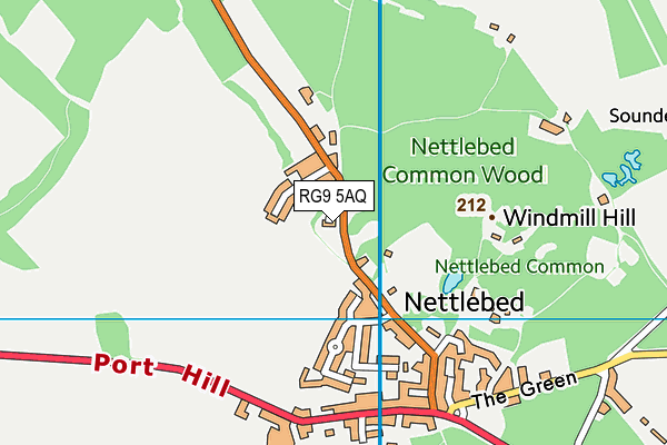 RG9 5AQ map - OS VectorMap District (Ordnance Survey)