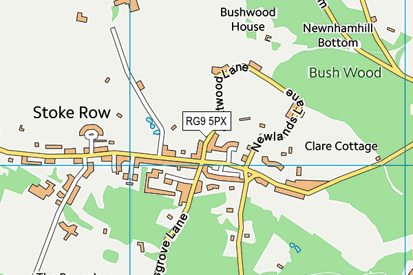 RG9 5PX map - OS VectorMap District (Ordnance Survey)