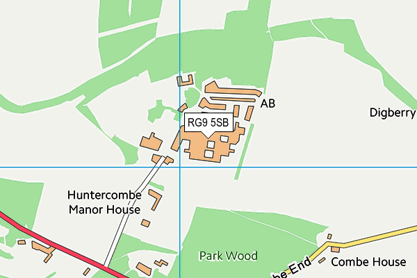 Hmp Huntercombe map (RG9 5SB) - OS VectorMap District (Ordnance Survey)