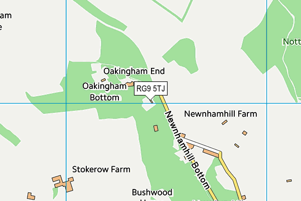 RG9 5TJ map - OS VectorMap District (Ordnance Survey)