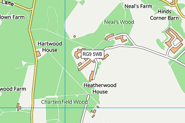 RG9 5WB map - OS VectorMap District (Ordnance Survey)