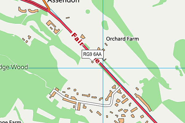 RG9 6AA map - OS VectorMap District (Ordnance Survey)