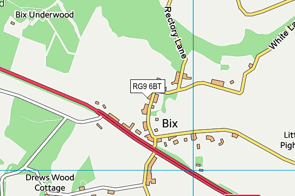 RG9 6BT map - OS VectorMap District (Ordnance Survey)