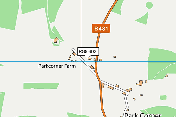 RG9 6DX map - OS VectorMap District (Ordnance Survey)