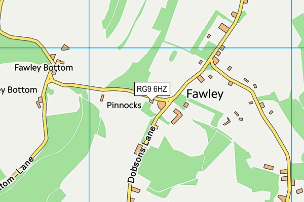 RG9 6HZ map - OS VectorMap District (Ordnance Survey)