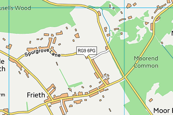 RG9 6PG map - OS VectorMap District (Ordnance Survey)