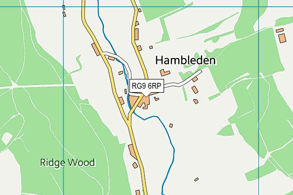 Hambleden Sports & Social Club map (RG9 6RP) - OS VectorMap District (Ordnance Survey)
