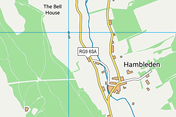 RG9 6SA map - OS VectorMap District (Ordnance Survey)