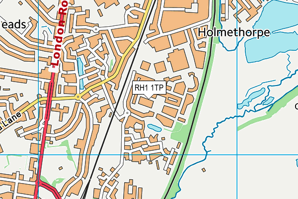RH1 1TP map - OS VectorMap District (Ordnance Survey)