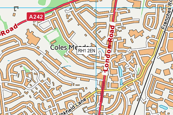 RH1 2EN map - OS VectorMap District (Ordnance Survey)