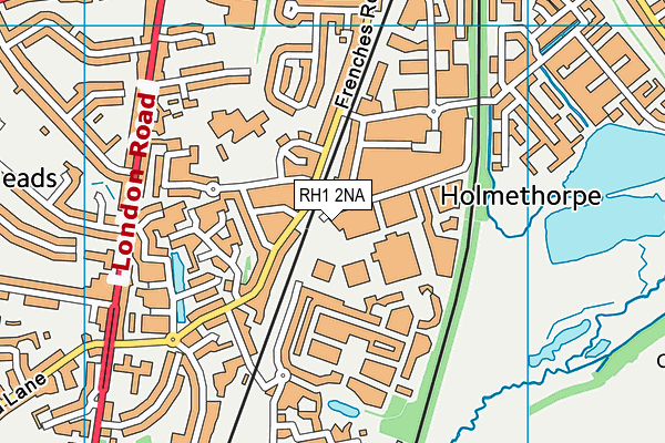 RH1 2NA map - OS VectorMap District (Ordnance Survey)