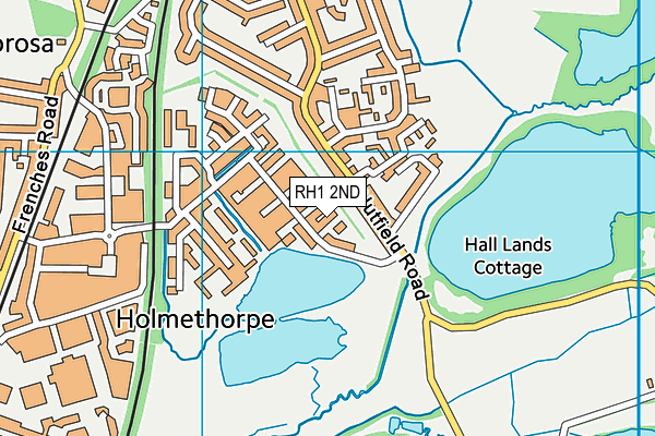 RH1 2ND map - OS VectorMap District (Ordnance Survey)