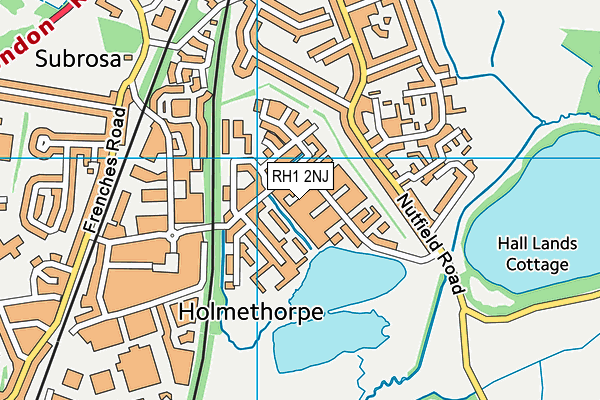 RH1 2NJ map - OS VectorMap District (Ordnance Survey)