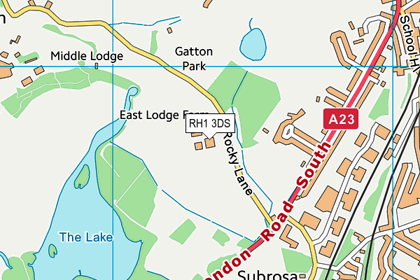 RH1 3DS map - OS VectorMap District (Ordnance Survey)