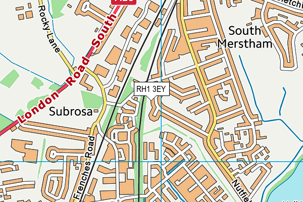 RH1 3EY map - OS VectorMap District (Ordnance Survey)