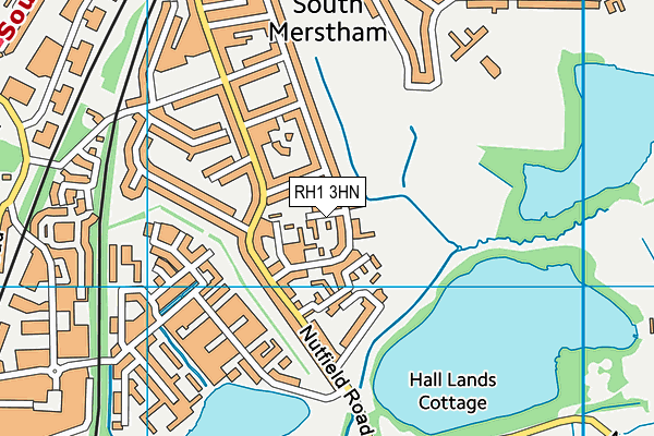 RH1 3HN map - OS VectorMap District (Ordnance Survey)