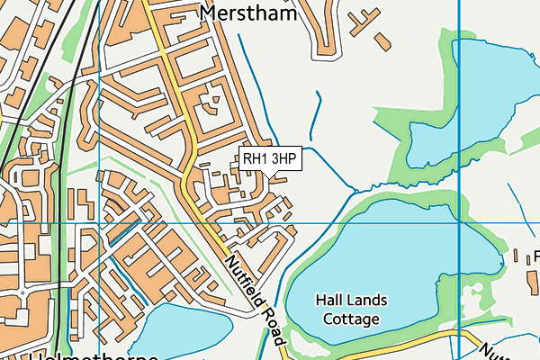 RH1 3HP map - OS VectorMap District (Ordnance Survey)