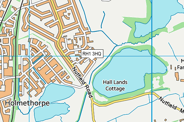 RH1 3HQ map - OS VectorMap District (Ordnance Survey)