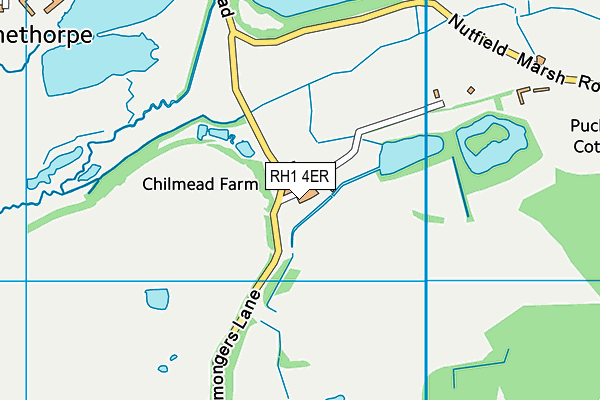 RH1 4ER map - OS VectorMap District (Ordnance Survey)