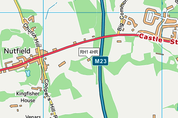 RH1 4HR map - OS VectorMap District (Ordnance Survey)