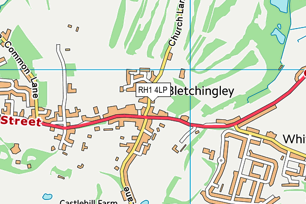 Bletchingley Golf Club map (RH1 4LP) - OS VectorMap District (Ordnance Survey)