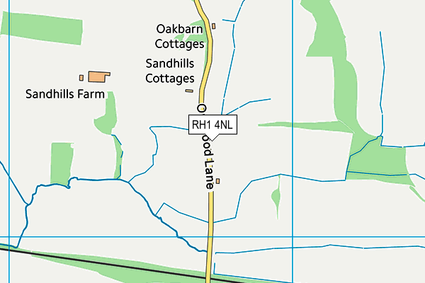 RH1 4NL map - OS VectorMap District (Ordnance Survey)