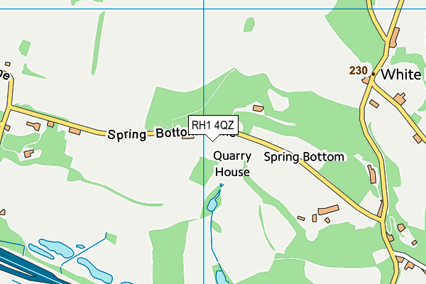 RH1 4QZ map - OS VectorMap District (Ordnance Survey)