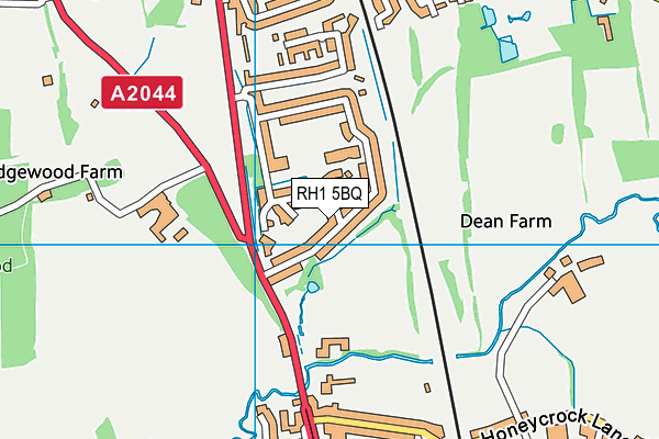 Salfords Primary School map (RH1 5BQ) - OS VectorMap District (Ordnance Survey)