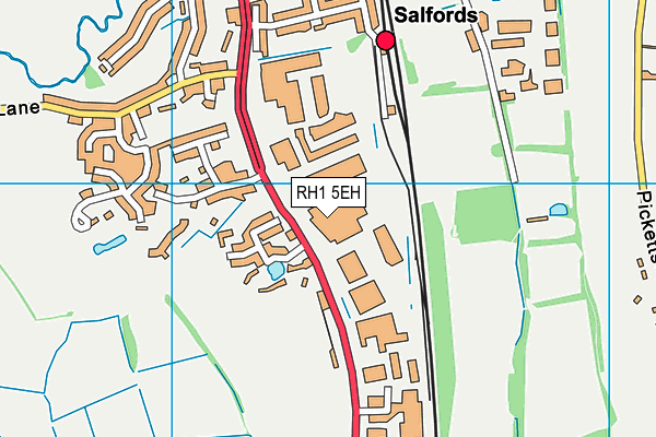 RH1 5EH map - OS VectorMap District (Ordnance Survey)