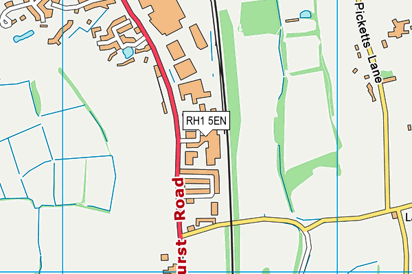 RH1 5EN map - OS VectorMap District (Ordnance Survey)