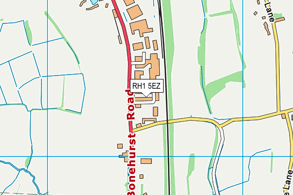 RH1 5EZ map - OS VectorMap District (Ordnance Survey)