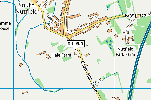 RH1 5NR map - OS VectorMap District (Ordnance Survey)