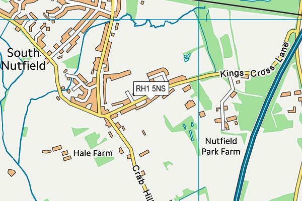 RH1 5NS map - OS VectorMap District (Ordnance Survey)