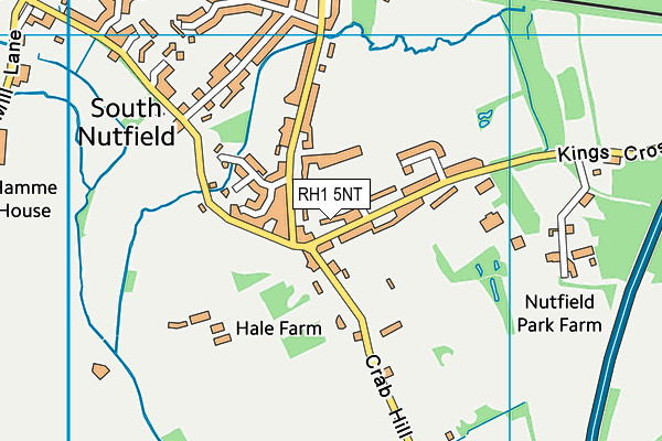 RH1 5NT map - OS VectorMap District (Ordnance Survey)