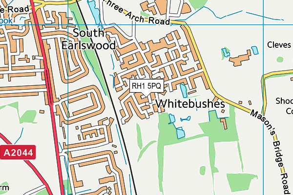 RH1 5PQ map - OS VectorMap District (Ordnance Survey)