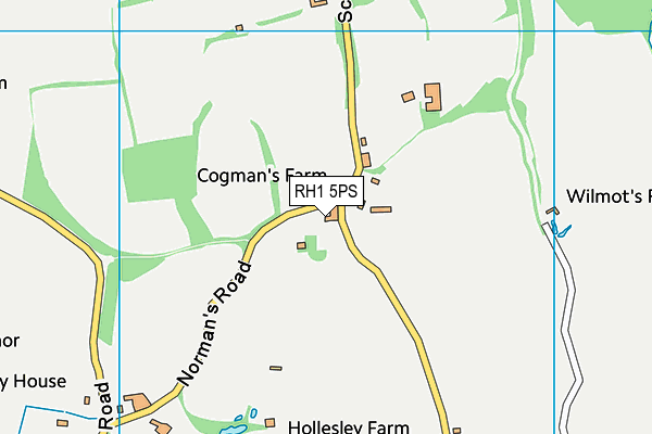 RH1 5PS map - OS VectorMap District (Ordnance Survey)