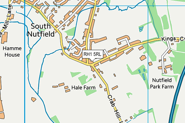 RH1 5RL map - OS VectorMap District (Ordnance Survey)