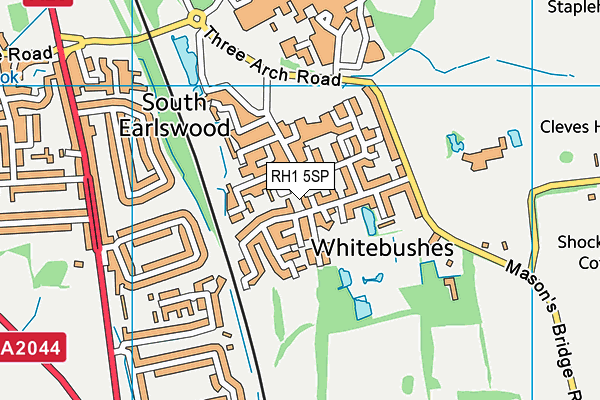 RH1 5SP map - OS VectorMap District (Ordnance Survey)