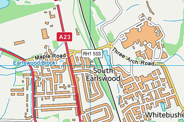 RH1 5SS map - OS VectorMap District (Ordnance Survey)