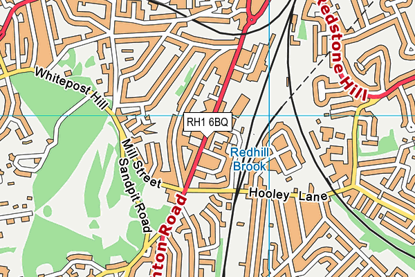 RH1 6BQ map - OS VectorMap District (Ordnance Survey)