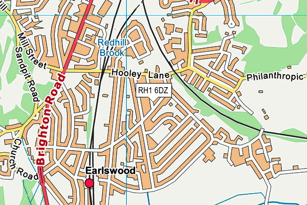 Earlswood Infant and Nursery School map (RH1 6DZ) - OS VectorMap District (Ordnance Survey)