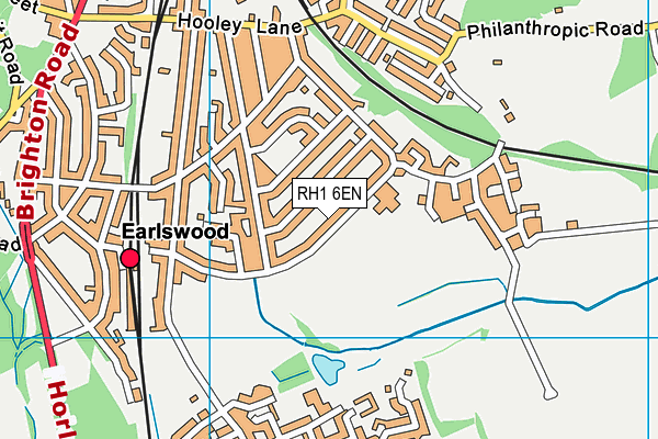 RH1 6EN map - OS VectorMap District (Ordnance Survey)