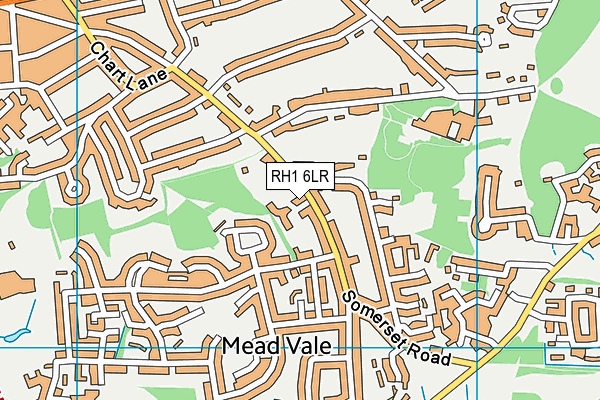 RH1 6LR map - OS VectorMap District (Ordnance Survey)