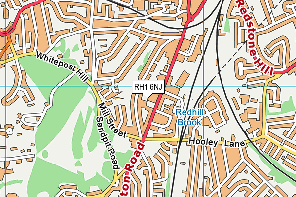 RH1 6NJ map - OS VectorMap District (Ordnance Survey)