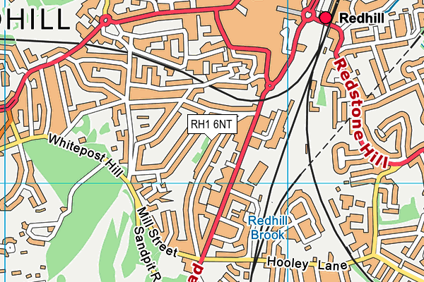 RH1 6NT map - OS VectorMap District (Ordnance Survey)